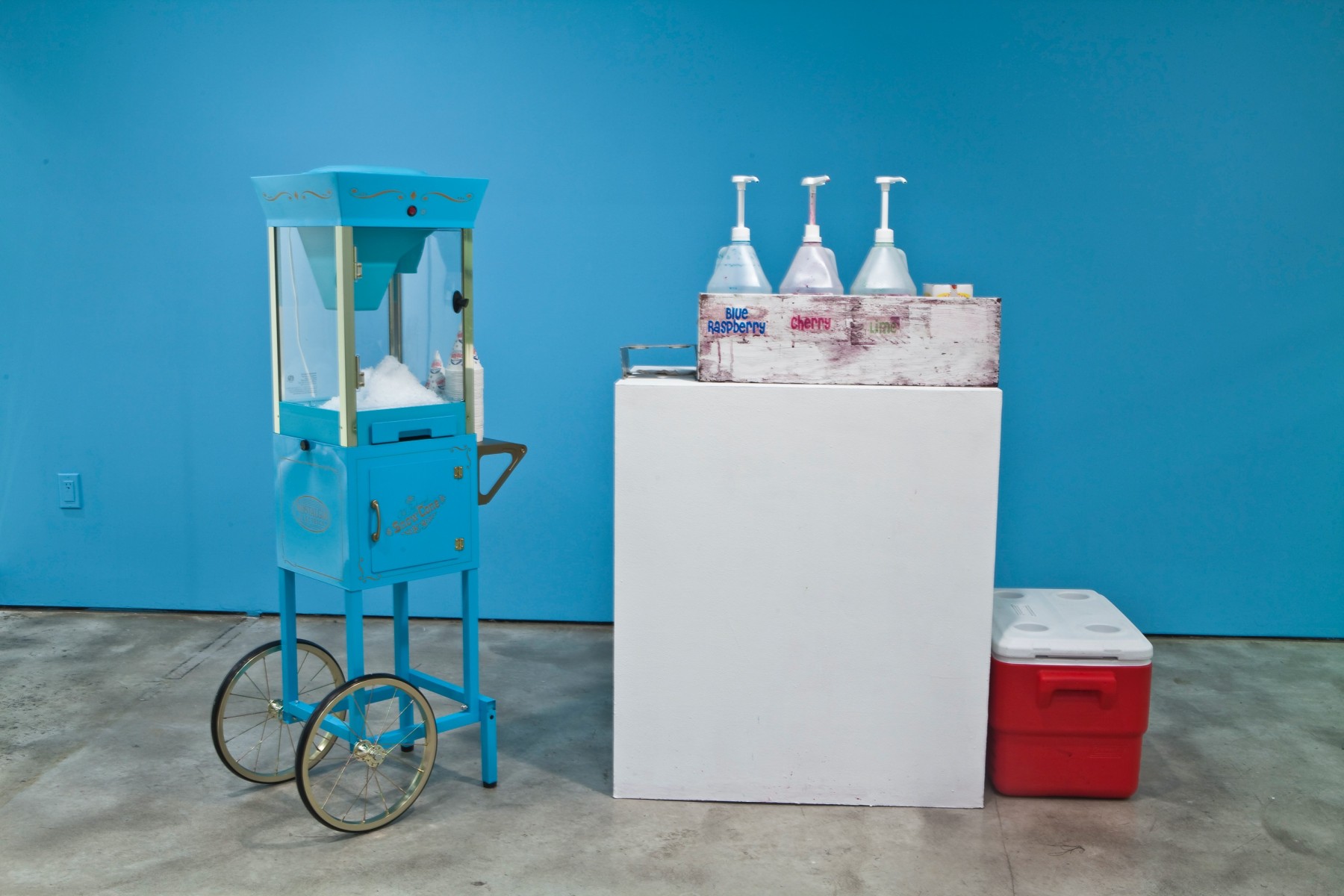 <span class='caption-artist'>Jon Sasaki</span>, <span class='caption-title'>Free Sno-Kones</span>, <span class='caption-year'>2010</span>