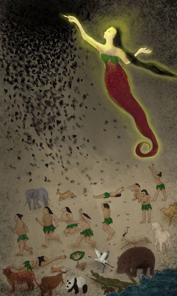 <span class='caption-artist'>Yunting Liu</span>, <span class='caption-title'>Survive War</span>, <span class='caption-year'>2021</span>