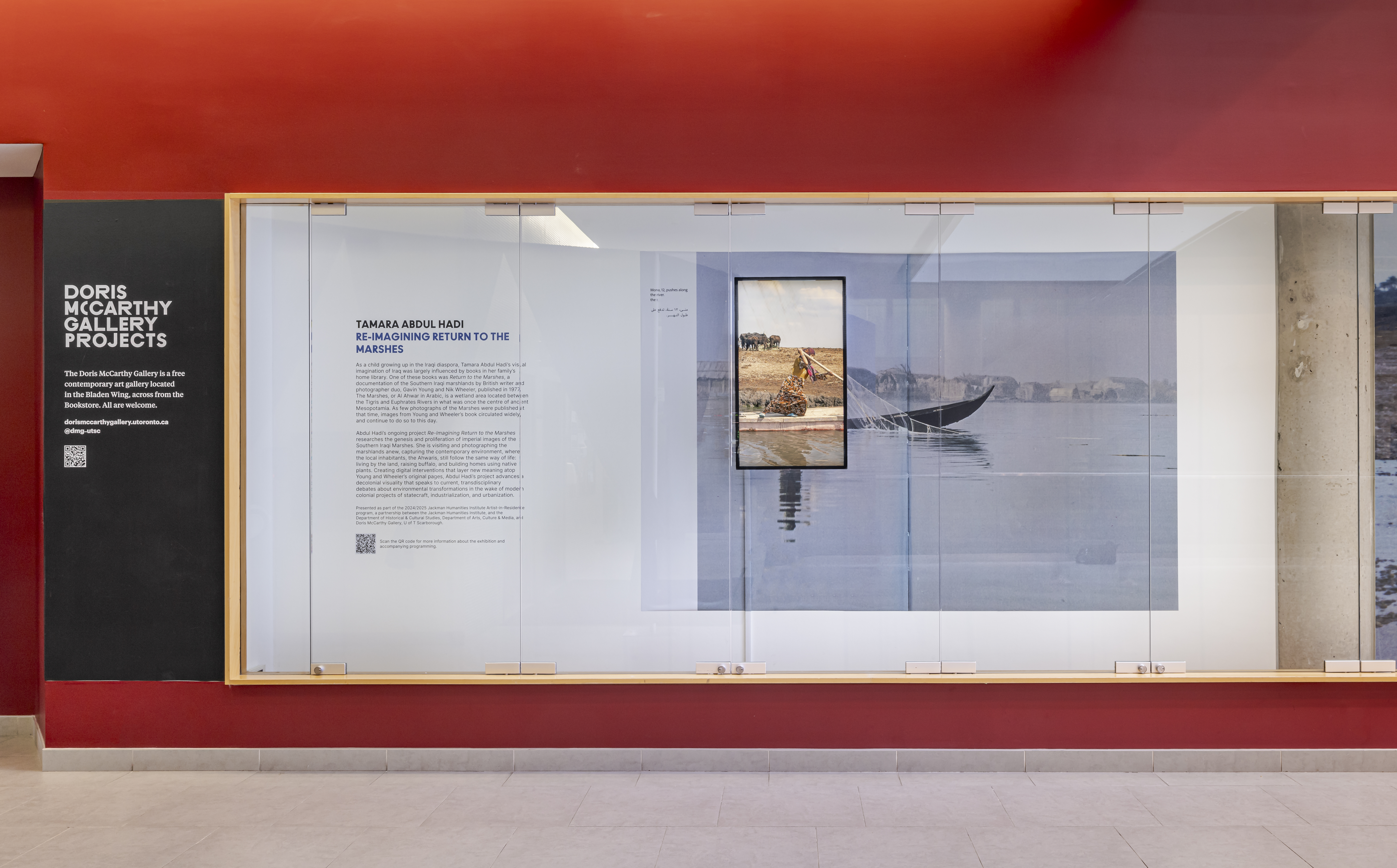 Installation view, Re-Imagining Return to the Marshes