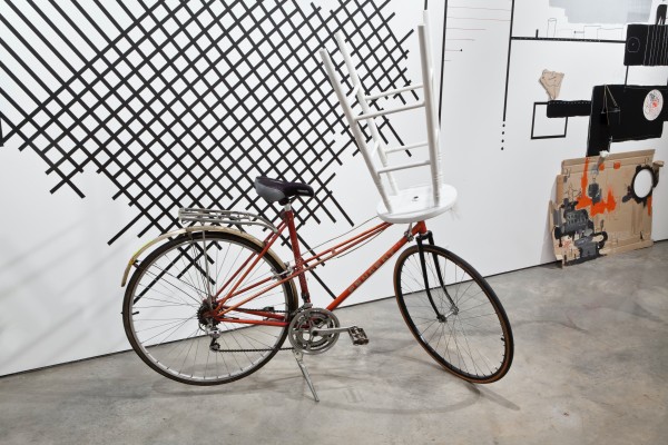 <span class='caption-artist'>Blue Republic</span>, <span class='caption-title'>Look, Is It a Rabbit or Is It a Duck? (after Marcel Duchamp, Bicycle Wheel 1913)</span>, <span class='caption-year'>2004</span>