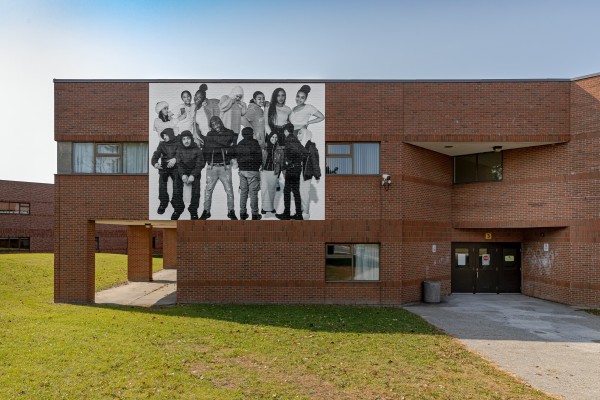 <span class='caption-artist'>Ebti Nabag</span>, <span class='caption-title'>The Bubble of Youth</span>, <span class='caption-year'>2020</span>, <span class='caption-medium'>Installation at Pearson Collegiate</span>